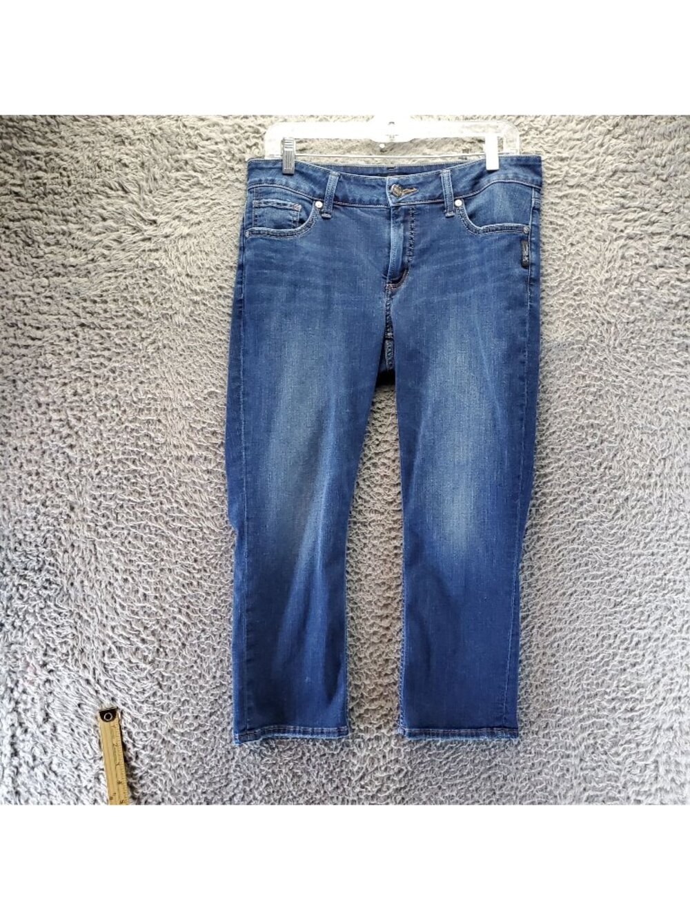 Silver Jeans Womens Jeans Size 29 Blue Elyse Capri Stretch Denim *Read*
